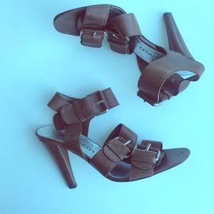 Bruno Frisoni brown buckle sandals